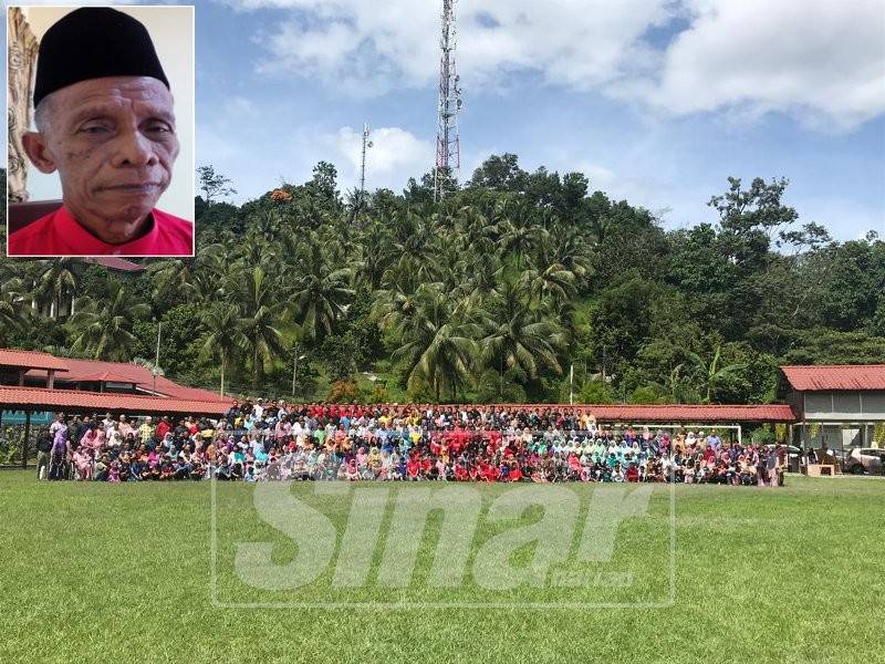 Hampir 800 waris Sawa dan Haji Arshad berkumpul di Kampung Talang, semalam. (Gambar kecil: Abu Aziz)