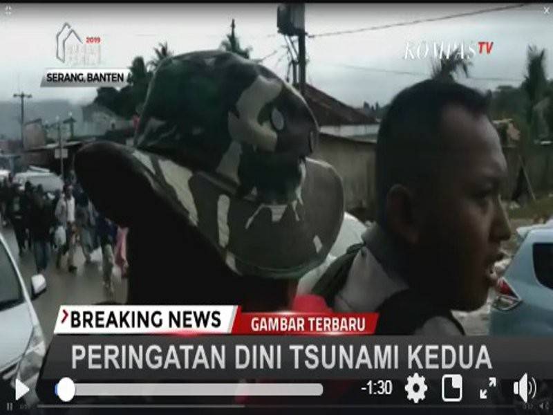 Amaran tsunami kedua: Penduduk kembali panik