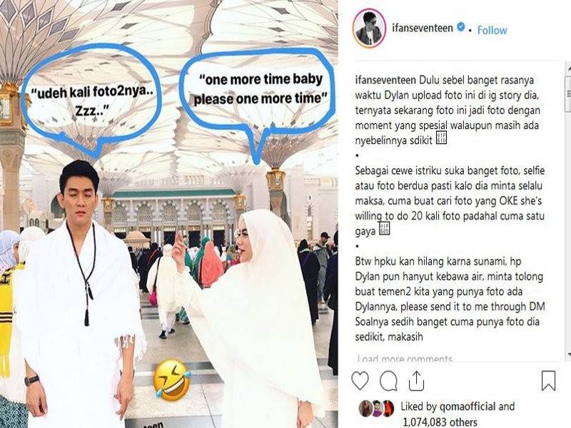 Perkongsian yang dimuat naik di Ifan di laman Instagramnya.