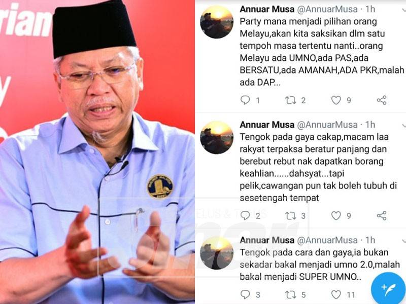 Kenyataan Annuar menerusi ciapan Twitternya.