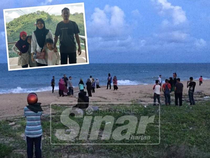 Tiga beradik, Nurain Fatma, Nurain Sufia dan Nurain Sasabila hilang dipercayai lemas di Pantai Sura kira-kira 6.45 petang.