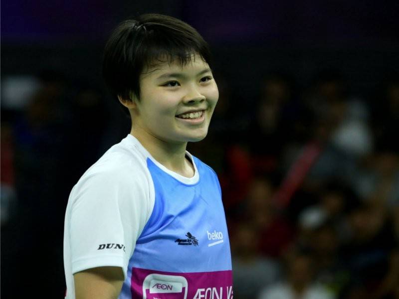 Pemain perseorangan wanita Ampang Jaya BC, Goh Jin Wei menang 3-1 (11-7 6-11 11-5 11-6) mengatasi pemain Bandar Maharani BC, Chasinee Korepap.
