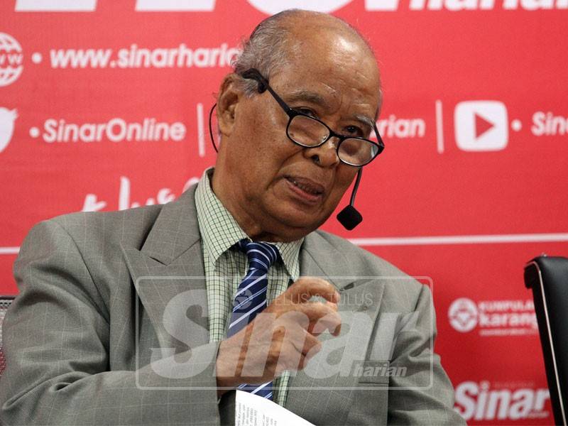 Prof Emeritus Datuk Dr Isahak Harun - Foto Sinar Harian oleh ASRIL ASWANDI SHUKOR