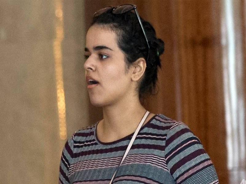 Rahaf Mohammed al- Qunun menerima suaka di Kanada.- Foto AP
