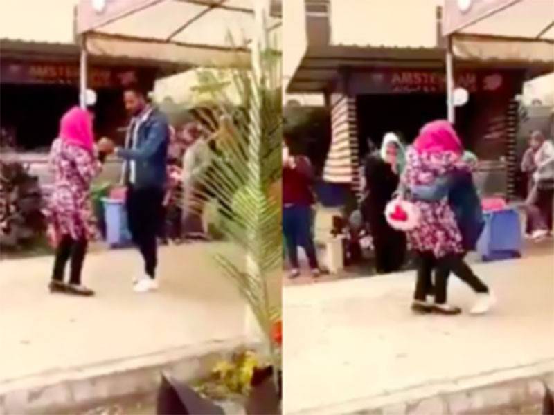 Rakaman video pelajar wanita terbabit memeluk lelaki yang tular dan mencetuskan bantahan awam.