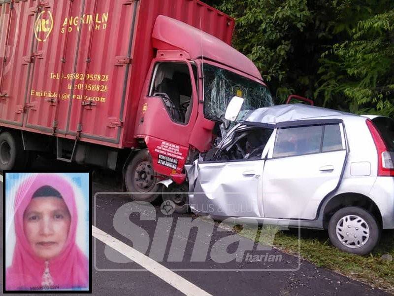 Kenderaan yang dinaiki merempuh lori dalam kemalangan di Kilometer 63, Jalan Gua Musang-Kuala Krai. 