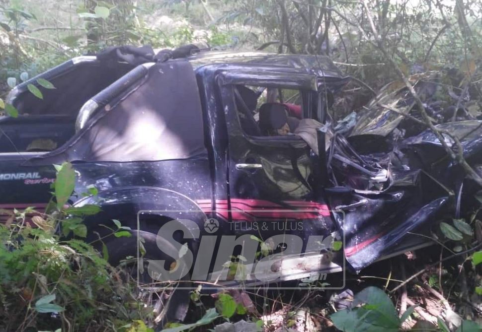 Kereta mangsa yang terhumban dalam gaung