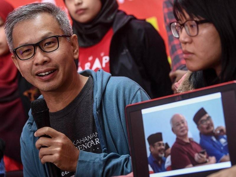 Setiausaha Politik Menteri Kewangan Tony Pua Kiam Wee (kiri) mengadakan sidang media di Bilik Operasi Pakatan Harapan (PH) bagi Pilihan Raya Kecil (PRK) Parlimen P078 Cameron Highlands hari ini. Foto: Bernama