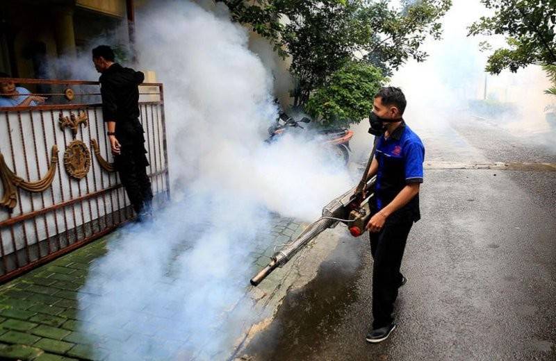 Usaha menghapuskan tempat pembiakan nyamuk Aedes telah dipergiatkan. - Foto: Jakarta Post