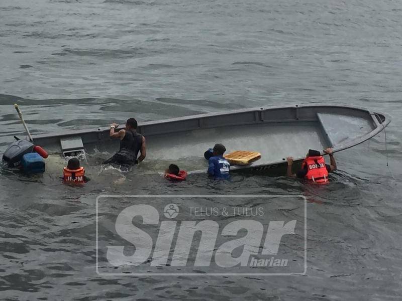 Usaha menyelamatkan nelayan dilaksanakan.