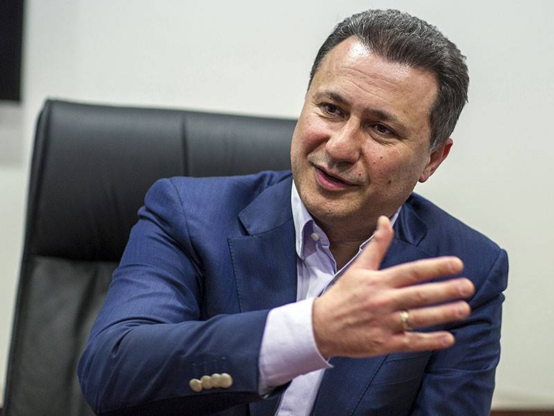 Bekas PM Macedonia, Nikola Gruevski.