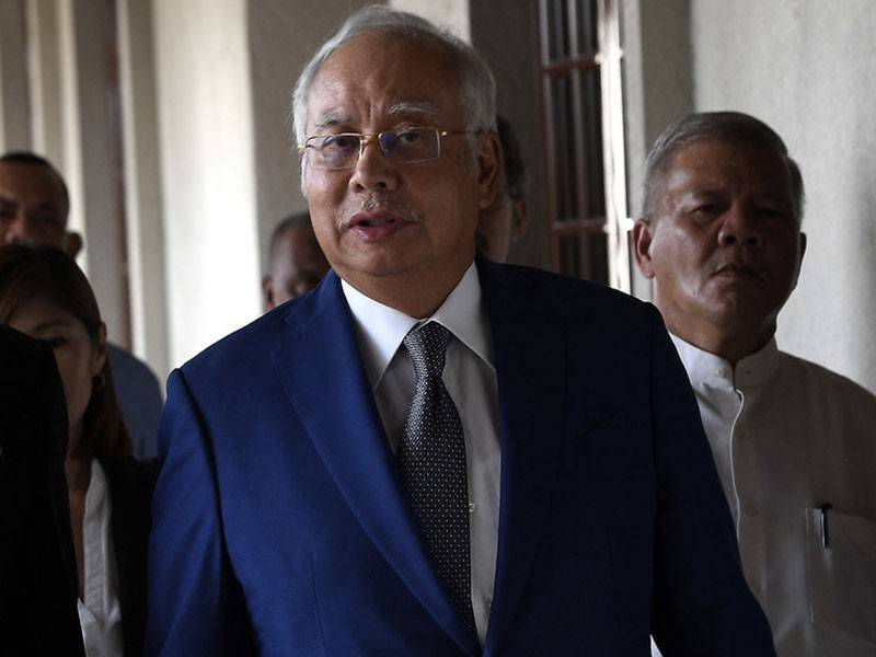 Bekas Perdana Menteri, Datuk Seri Najib Razak didakwa semula atas tiga pertuduhan membabitkan pengubahan wang haram berjumlah RM47 juta di Mahkamah Sesyen, hari ini. - Foto Bernama