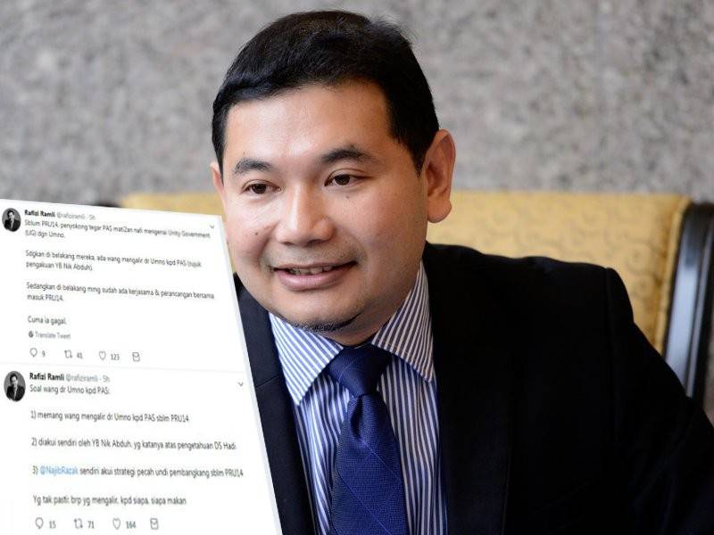 Paparan skrin ciapan Rafizi di laman mikro Twitternya, hari ini.
