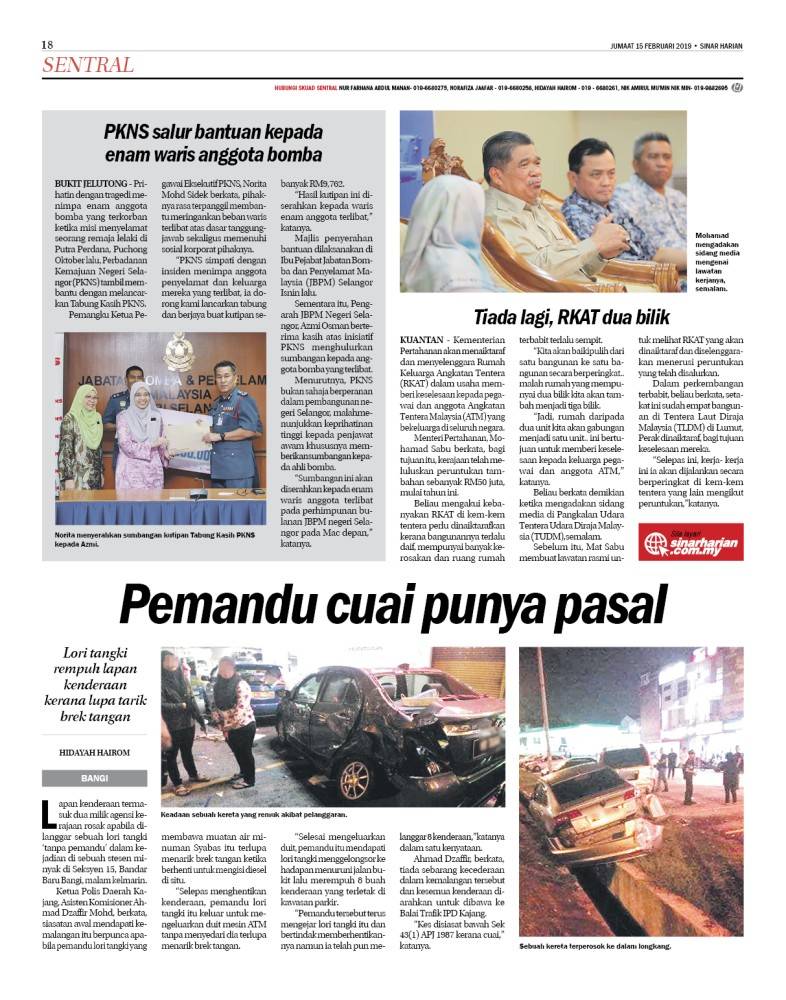 Laporan Sinar Harian, semalam.