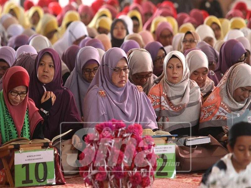 Sebahagian peserta yang mengambil bahagian dalam majlis khatam berkenaan.