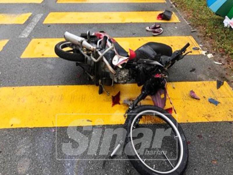 Elak kereta terbabas, remaja perempuan maut