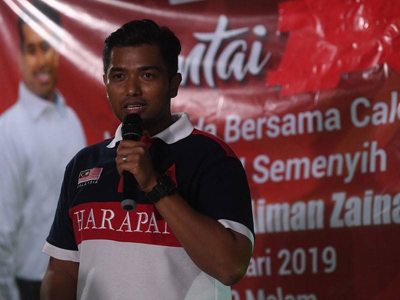 Calon Pakatan Harapan (PH) N24 Semenyih, Muhammad Aiman Zainali - Foto Bernama