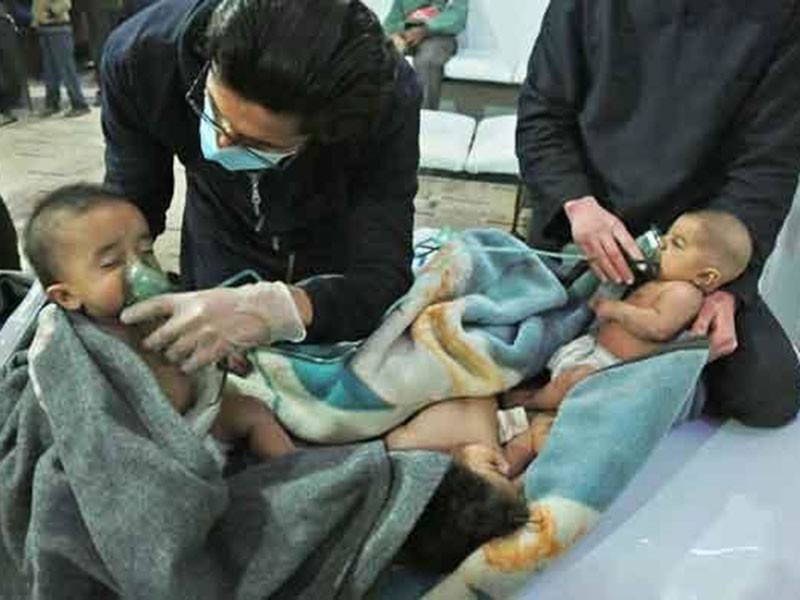 Anak kecil turut menjadi mangsa serangan senjata kimia di Syria