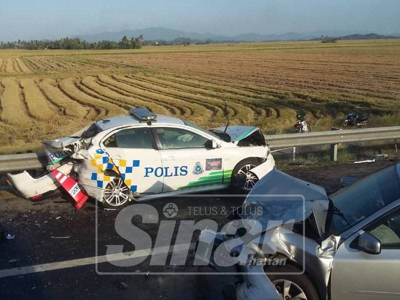 Seorang maut, dua anggota polis cedera