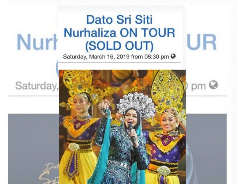 Tiket Konsert Siti Nurhaliza Macam Pisang Goreng Panas