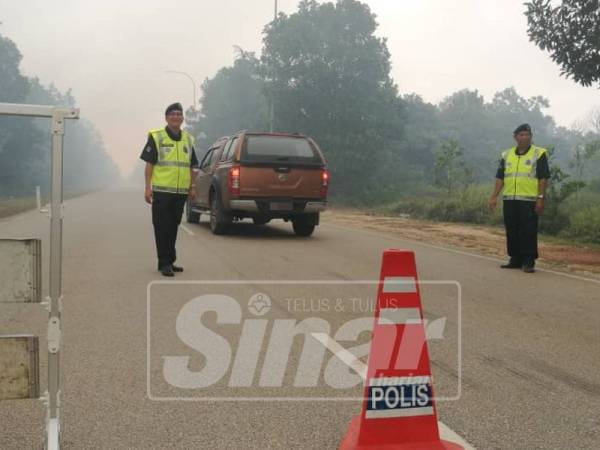 Polis turut berkawal di Jalan Qinzhou