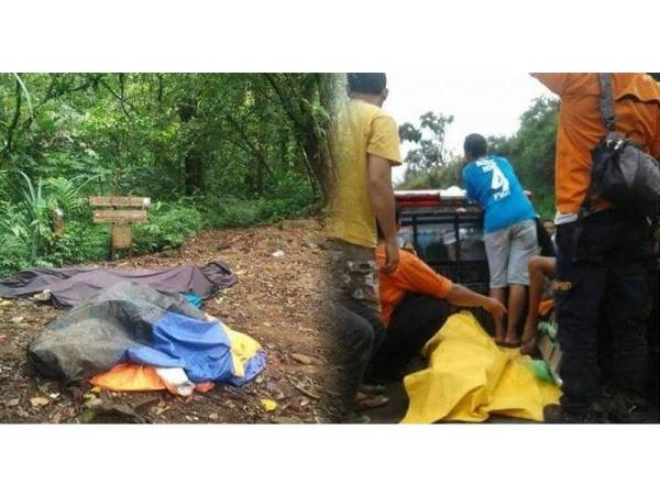 Tiga pelajar sekolah mati kesejukan dipercayai mengalami hypothermia di Gunung Tampomas, Jawa Barat.