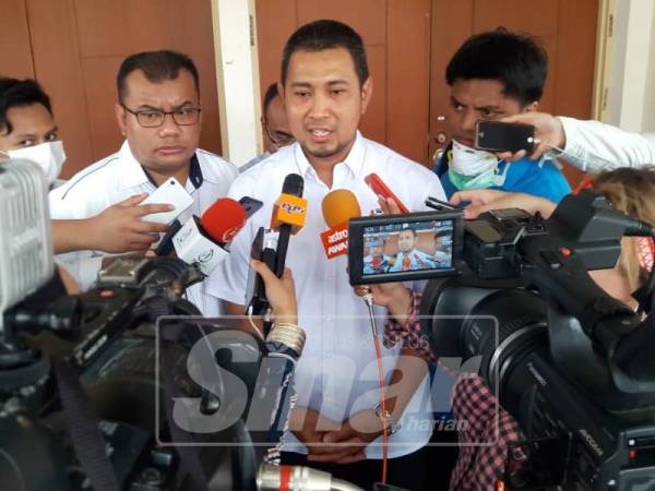 Sahruddin ketika bercakap kepada pemberita