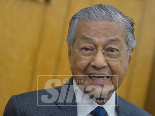  Tun Dr Mahathir Mohamad -Foto SInar Harian oleh SHARIFUDIN ABDUL RAHIM 