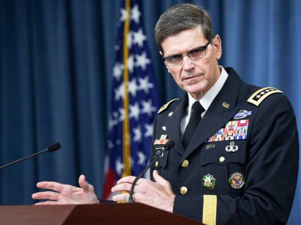 Ketua Pemerintah Pusat Tentera AS, Jeneral Joseph Votel