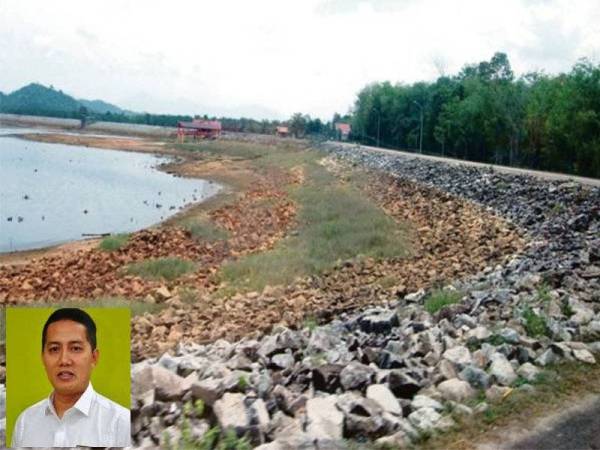 Empangan air di kelantan. Gambar kecil, Noor Hariri.