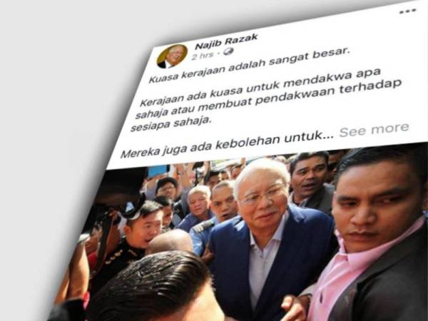 Hamparan Najib di Facebook hari ini.