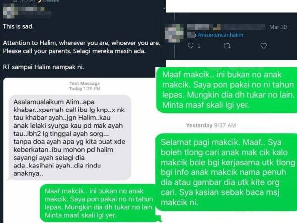 Paparan mesej tular di media sosial hingga netizen lancar #misimencarihalim