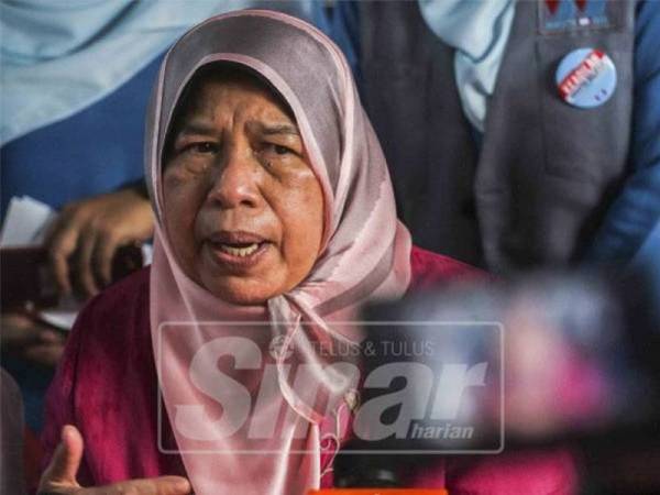 Zuraida Kamaruddin. - Foto Sinar Harian Adam Amir Hamzah