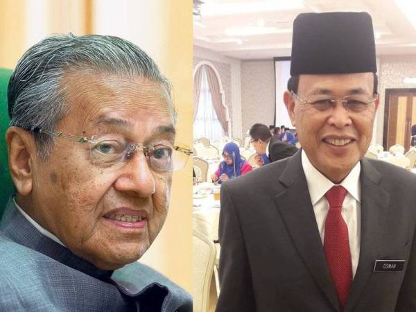 Tun Dr Mahathir Mohamad dan Osman Sapian.