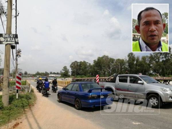 Jambatan lama sempit antara faktor penyaluran peruntukkan pembinaan jambatan baharu. Gambar kecil: Som Pong