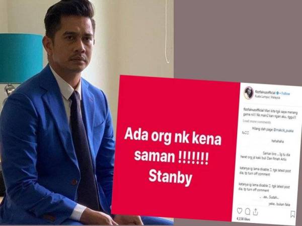 Fitnah ditangkap khalwat: Fizz Fairuz bakal saman