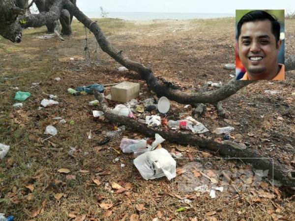 Pantai Sepat dan Kempadang dipenuhi sampah.