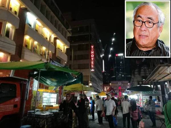 Bazar Ramadan di Jalan TAR akan dirindui ramai selepas ini. (Gambar kecil: Profesor Datuk Dr Amir Hussin Baharuddin)