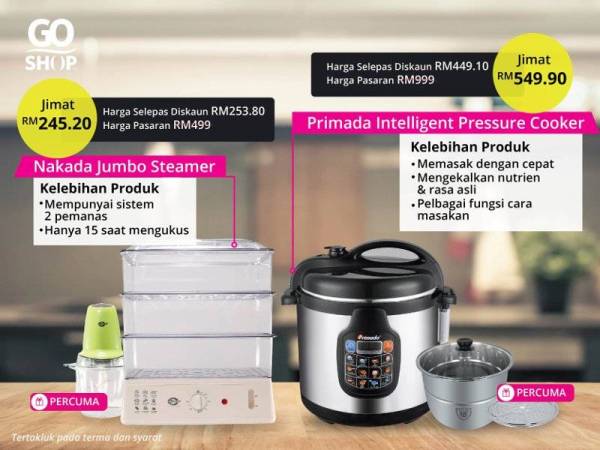 Primada pressure cooker chef wan sale