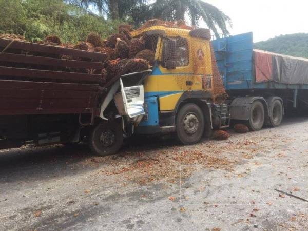 Mangsa yang tersepit di tempat duduk pemandu meninggal dunia di lokasi kejadian.