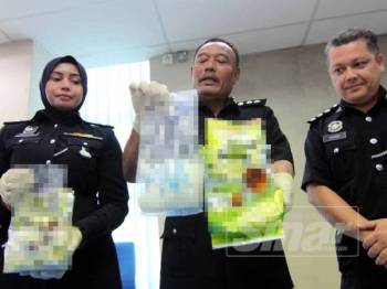 Polis Tangkak Rampas Lebih 13kg Dadah