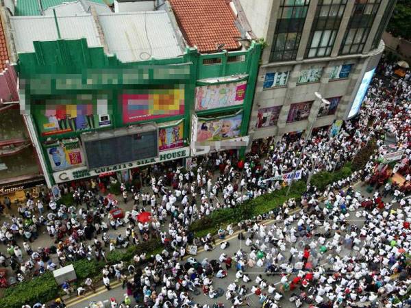 Pemandangan Himpunan Pertahan Kedaulatan Islam yang diadakan di Sogo,Kuala Lumpur. - FOTO ZAHID IZZANI