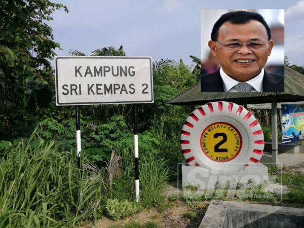 Kampung Seri kempas 2 yang terletak di daerah Johor Bahru.(Gambar kecil: Osman Sapian)