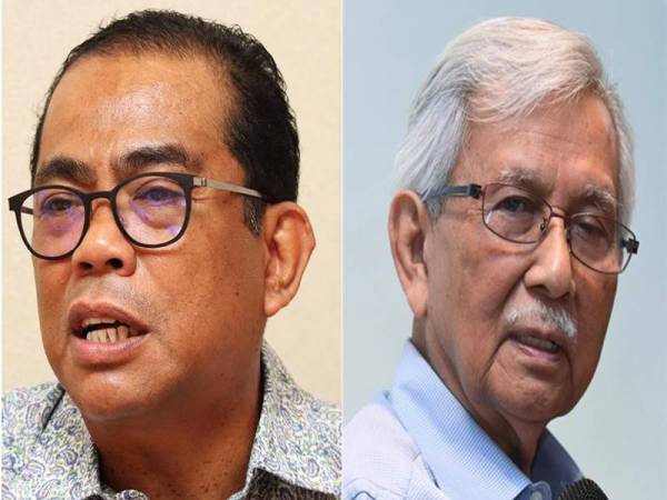 Mohamed Khaled Nordin (kiri) dan Daim Zainuddin