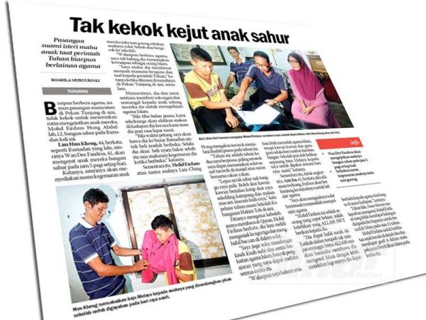 Laporan Sinar Harian pada 11 Mei lepas.