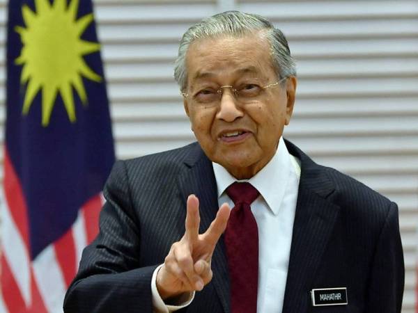 Tun Dr Mahathir Mohamad. FOTO BERNAMA