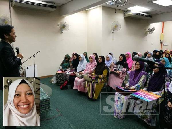 Program memahami dan menghafaz al-Quran dengan kaedah 'magic song' yang dibawakan Ustaz Ambya semalam. (Gambar kecil: Roziah)