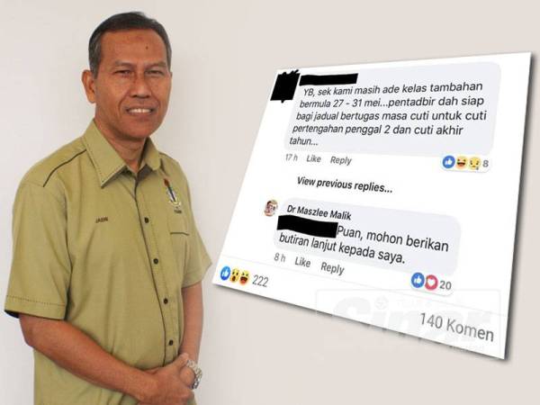 Jasni Md Kechik dan aduan guru yang mendapat perhatian Maszlee. 