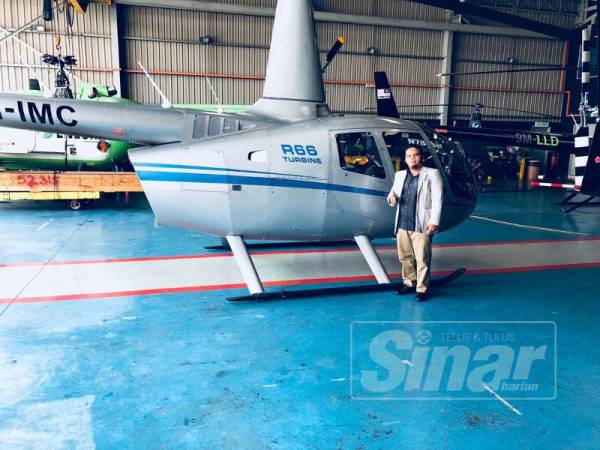 Hazmi menyediakan perkhidmatan helikopter bagi mereka yang mahu pulang beraya tanpa kesesakan lalu lintas.
