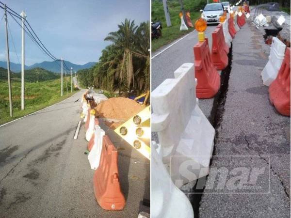 Laluan Felda Sungai Klah Berisiko Lepas Hujan Lebat